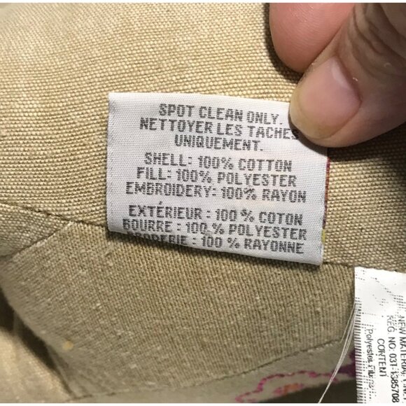 Handcrafted Linen Elephant With Colorful Embroidery - Made In India - 11.5 Inche - Picture 10 of 10